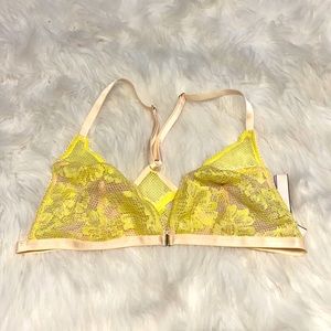 Victoria’s Secret bralette yellow and light pink L